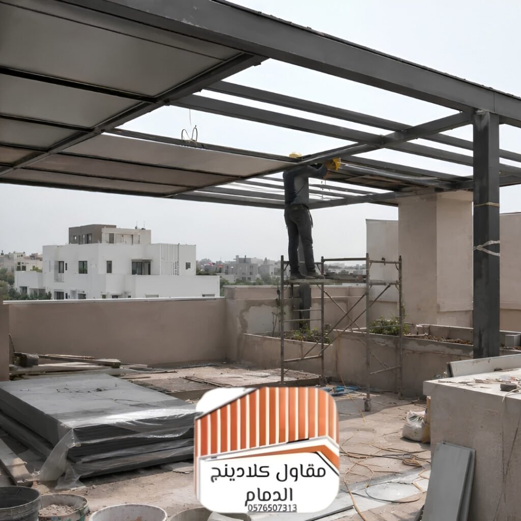 مميزات استخدام الكلادينج في تصميم مظلات المداخل والواجهات